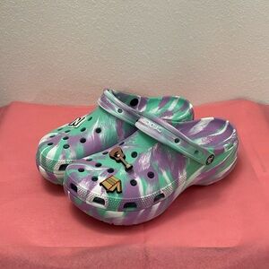 Crocs Marbled Iconic Comfort Clog